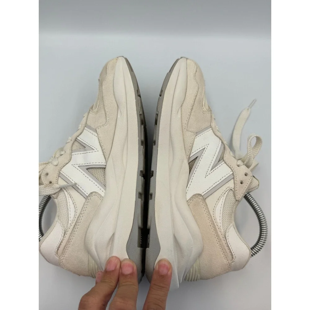 New Balance 57/40 Sea Salt Calm Taupe Suede Mesh Sneakers Sz 9 Women's